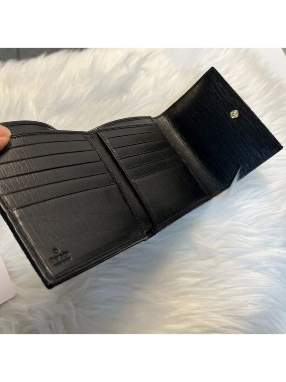 ★SOLD★ Gucci Horsebit Trifold Wallet GG Canvas - Picture 3 of 8